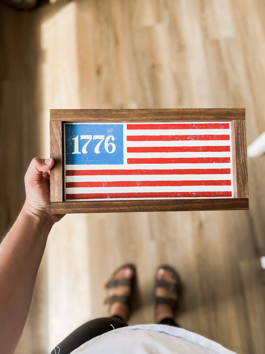 1776 Flag | 4th of July, Wall Decor, Made in the USA