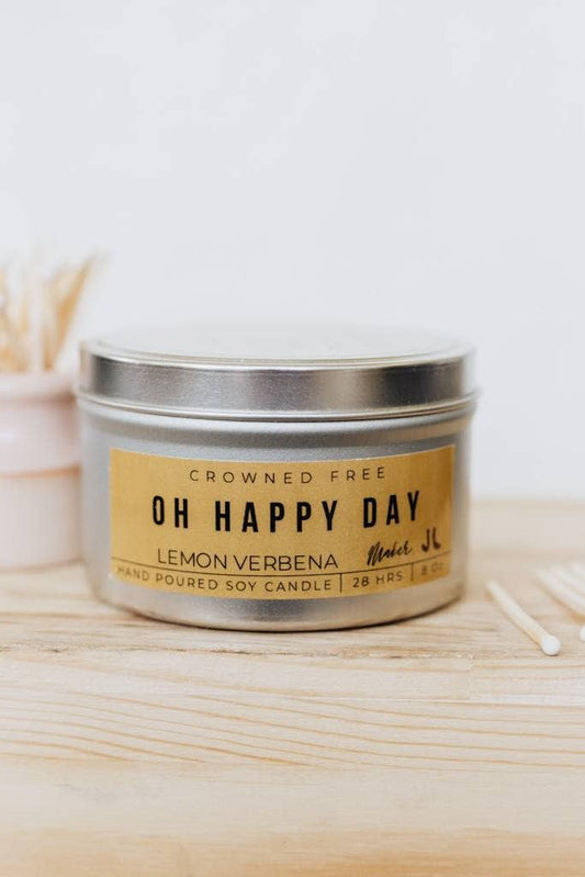 Oh Happy Day Candle - 8oz - Made by Survivors